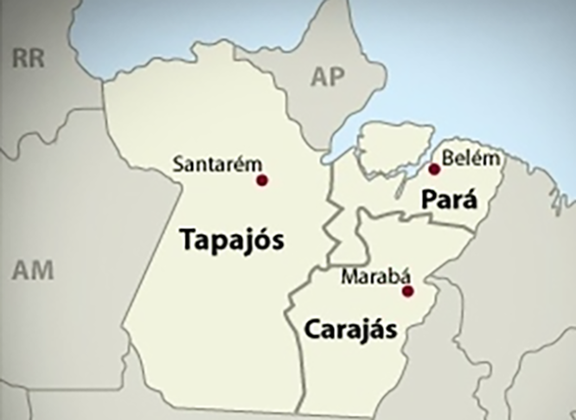 Pelo projeto, o Pará seria reduzido à parte nordeste, mantendo a capital Belém. À oeste ficaria Tapajós, com 28 municípios e capital Santarém. Ocuparia 58% do atual território paraense. E no sul, Carajás, com 39 municípios e capital Marabá. 