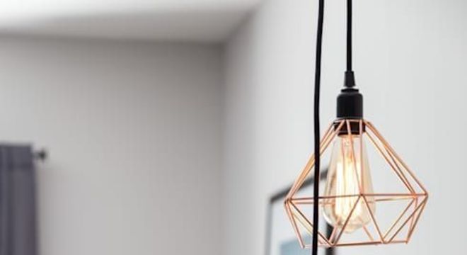 Pendente aramado cobre