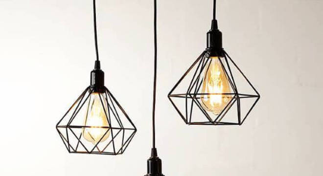 Pendente aramado diamante