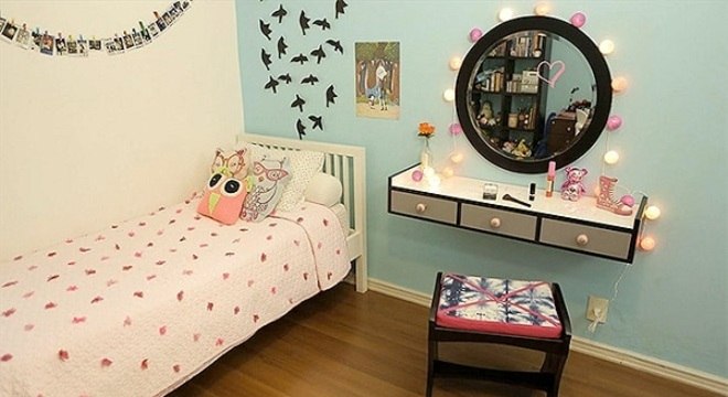 Penteadeiras modernas para quarto de menina