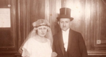 Casamento de Pepi e Ephraim Berger, em 1922