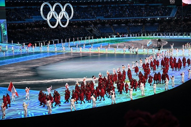A delegação do Canadá também marcou presença. Os canadenses têm tradição nos Jogos de Inverno e sempre estão entre os favoritos