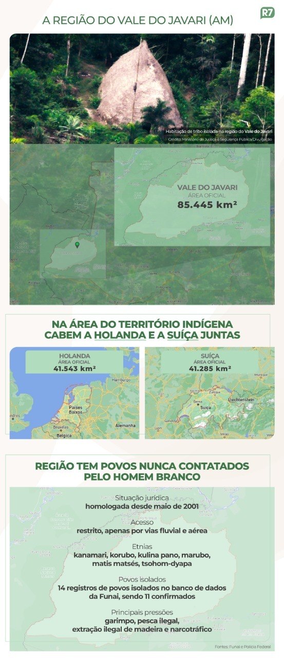 Perfil da região do Vale do Javari, no Amazonas