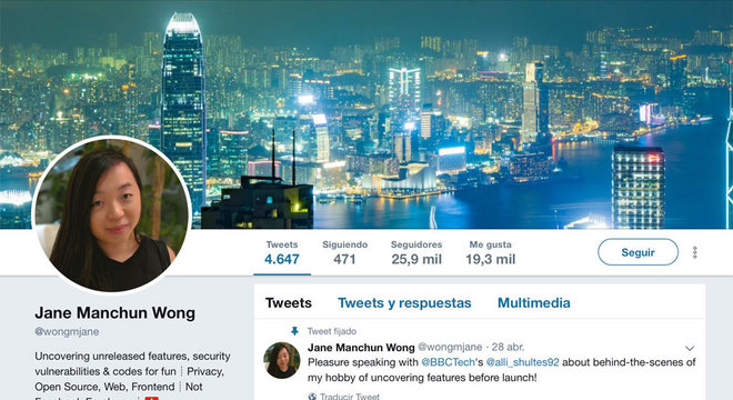 Conta de Wong no Twitter é monitorada por jornalistas em busca de novidades e pelas empresas que querem proteger seus produtos