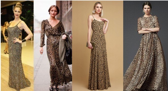 vestido longo de onça para casamento