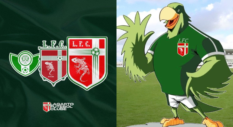 8. Periquito atômicoIronicamente, o Lagarto Esporte Clube, da cidade de Lagarto, não escolheu o réptil como mascote no começo. No lugar, escolheu o periquito atômico, já que a região conta com muitas aves da espécie. Hoje, porém, o time adota os dois. 