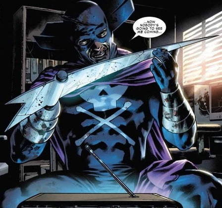 Personagem 16: Ceifador -  Seu nome é Eric Williams e ele virou um dos vilões da Marvel após procurar o Consertador, que retirou seu antebraço e colocou no lugar uma foice cibernética. Em inglês o nome do vilão é Grim Reaper..