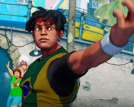 Personagem: Sean Matsuda - O nome não parece muito de um brasileiro, mas seu estilo de luta em Street Fighter se assemelha muito ao gingado nacional, além de ter trajes com as cores e o símbolo do país.