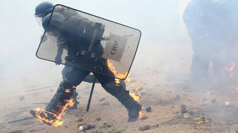 Affrontement de la police avec des manifestants antichars en France – Actualités