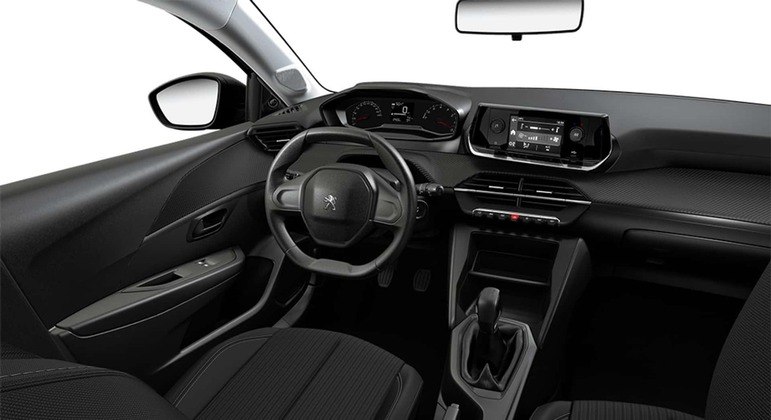 Interior da versão Like é mais simples