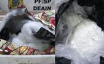 Mais de 4 kg de drogas costuradas em edredons foram apreendidos pela Polícia Federal. O flagrante ocorreu com a ajuda de cães farejadores. A mulher, que foi presa, embarcaria em um voo para Dubai