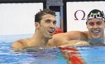 8 - Thiago Pereira, ao superar Phelps, obteve a maior performance de um atleta brasileiro no século 21