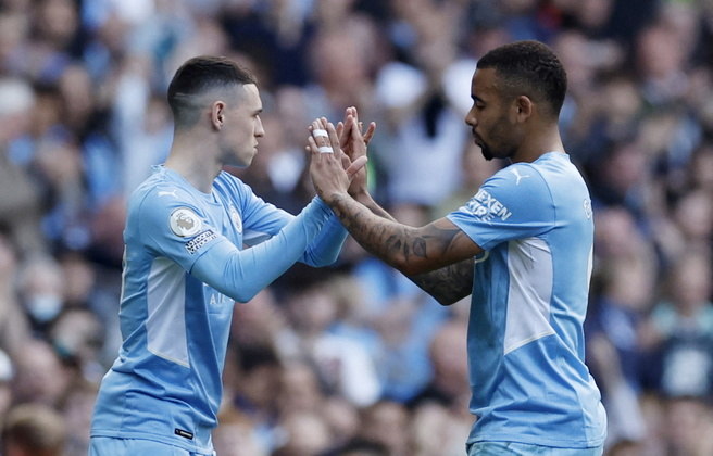Phil Foden, Gabriel Jesus, Manchester City,