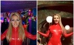 Pi DuVal e Britney Spears na performance de 'Oops!...I Did It Again'