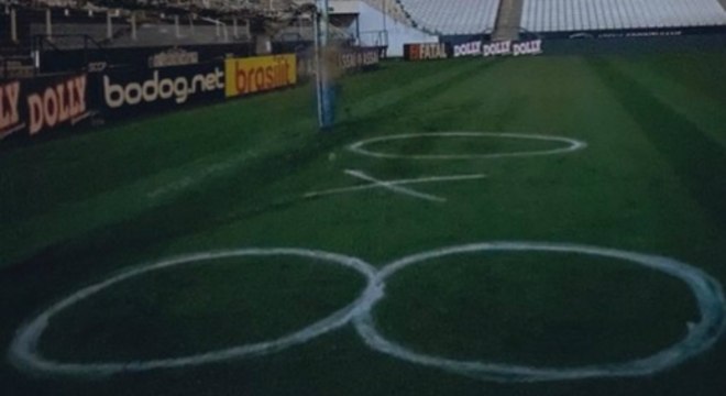 Arena Corinthians amanheceu com pichações de palmeirense