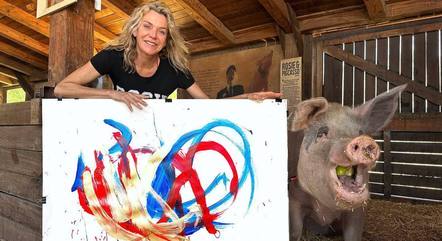 'Pigcasso' e sua tutora