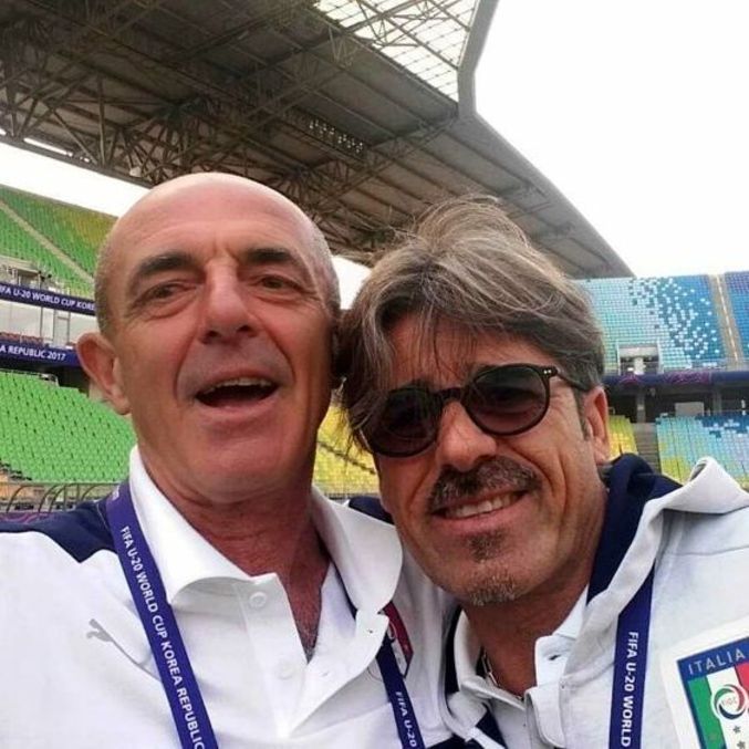 Pincolini, com Alberigo Evani