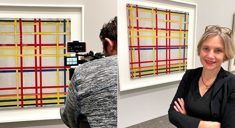 Curadora de museu garante que pintura de Piet Mondrian está exposta de ponta-cabeça
