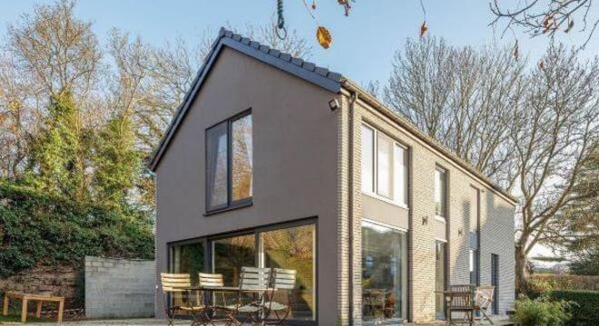 Pinturas de casas cinza