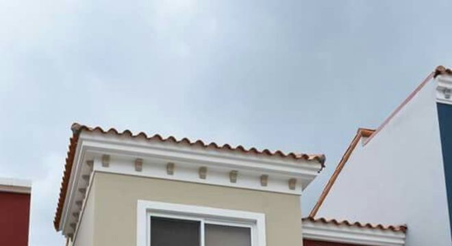 pinturas de casas com vermelho