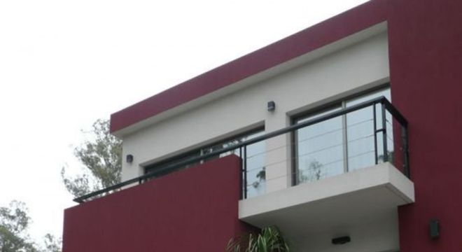 pinturas de casas com vermelho