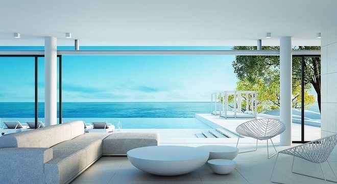 piscina com borda infinita