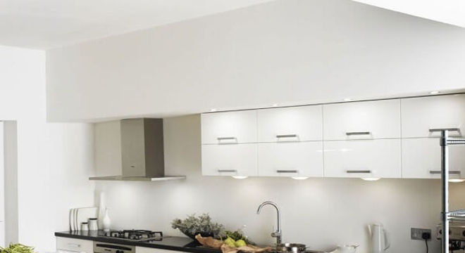 Piso 3D aplicado no ambiente da cozinha