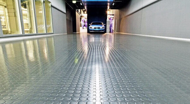 Piso moeda emborrachado