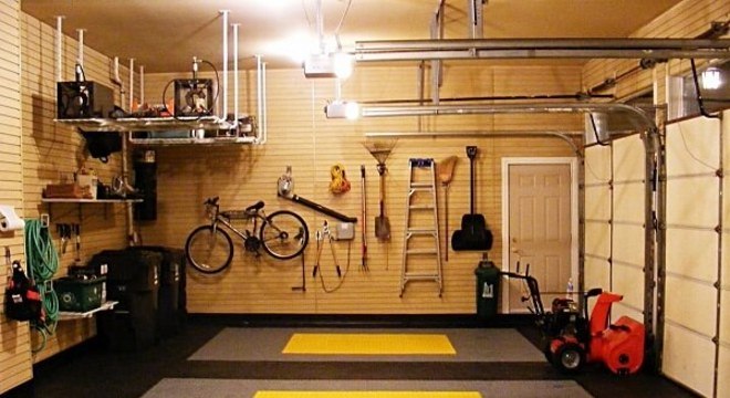 Piso para garagem com revestimento de moeda emborrachada