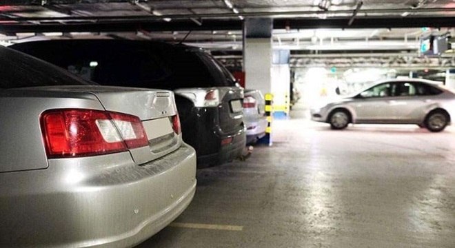 Piso para garagem feito de concreto