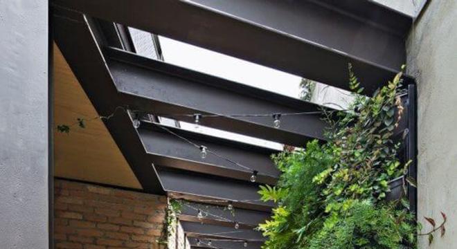 Piso para quintal com jardim