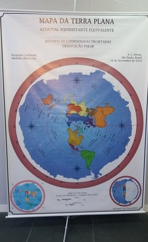 Terra de terraplanista é chapada