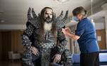 Mr. Lordi, vocalista da banda finlandesa Lordi, decidiu se vacinar mostrando a verdadeira aparênciaLEIA TAMBÉM: Bêbado tenta importunar a ex, mas fica preso de forma vergonhosa