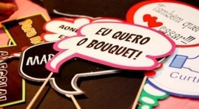 Plaquinhas divertidas para festa de casamento