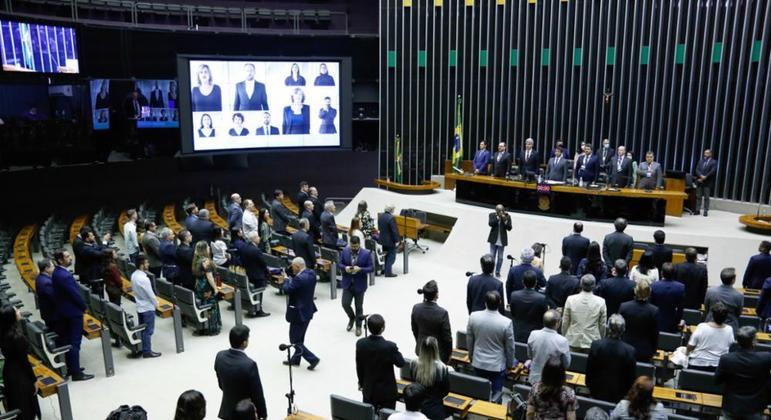 Plenário da Câmara dos Deputados, em Brasília