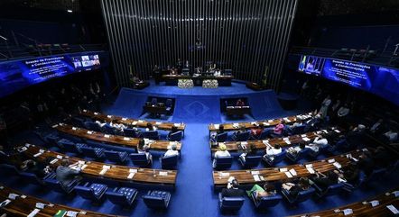Plenário do Senado, onde os senadores se reunirão