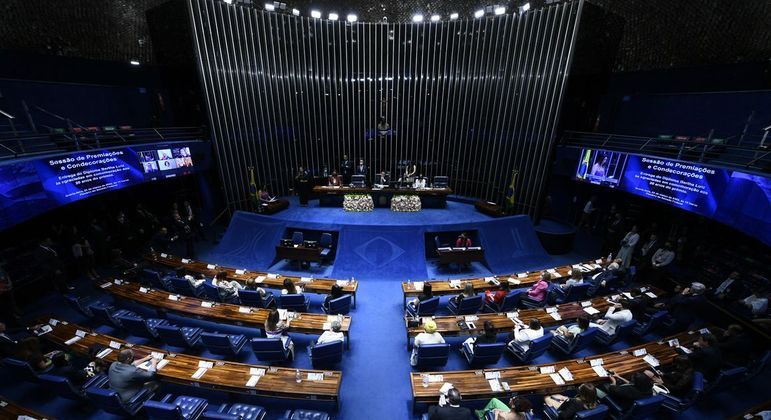 Plenário do Senado, onde a PEC do estouro está pautada para ser votada