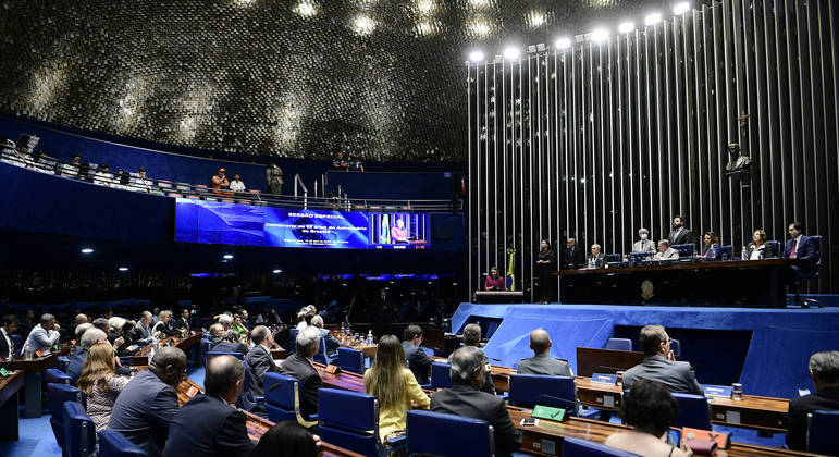 Plenário do Senado Federal, em Brasília (DF)