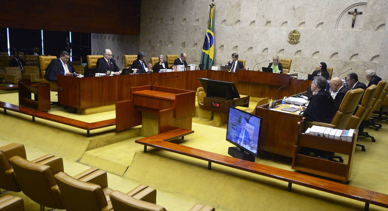 Plenário do Supremo Tribunal Federal durante julgamento