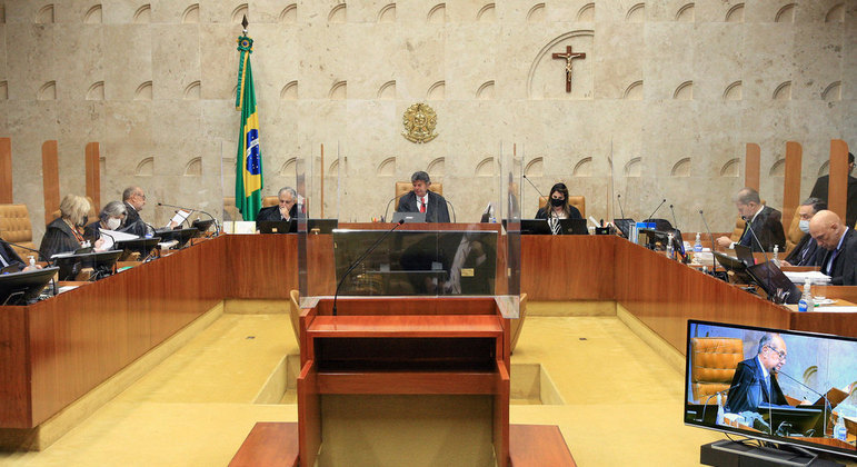 Sessão plenária do STF, em Brasília