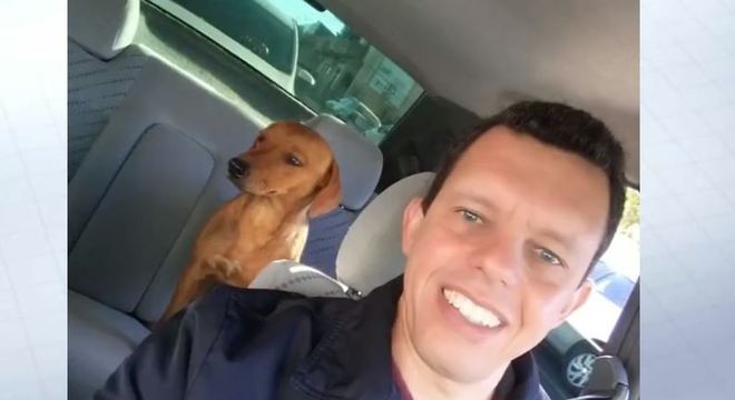 Cadela foi resgatada e adotada por policial militar