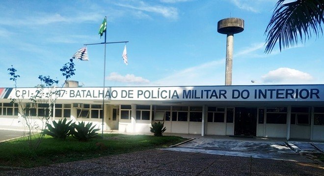 Batalhão onde policial militar matou o colega, no interior de SP