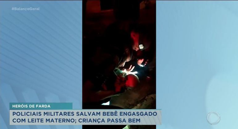 Policiais Militares Salvam Bebê Engasgado Com Leite Materno Recordtv Interior Sp R7 Balanço 0614