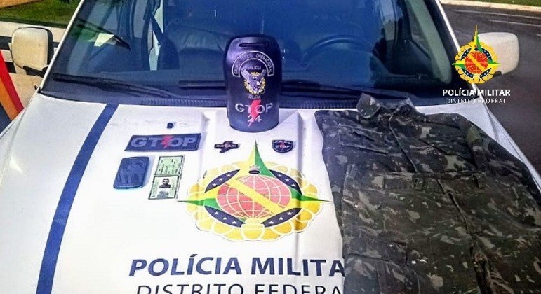 Com o suspeito, foi encontrada uma farda do Exército Brasileiro