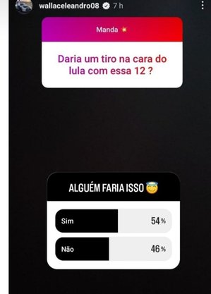 Atleta apagou a publicação após repercussão