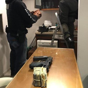 Dinheiro apreendido durante a operação