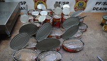 PF encontra cocaína escondida em latas de sardinha em Guarulhos