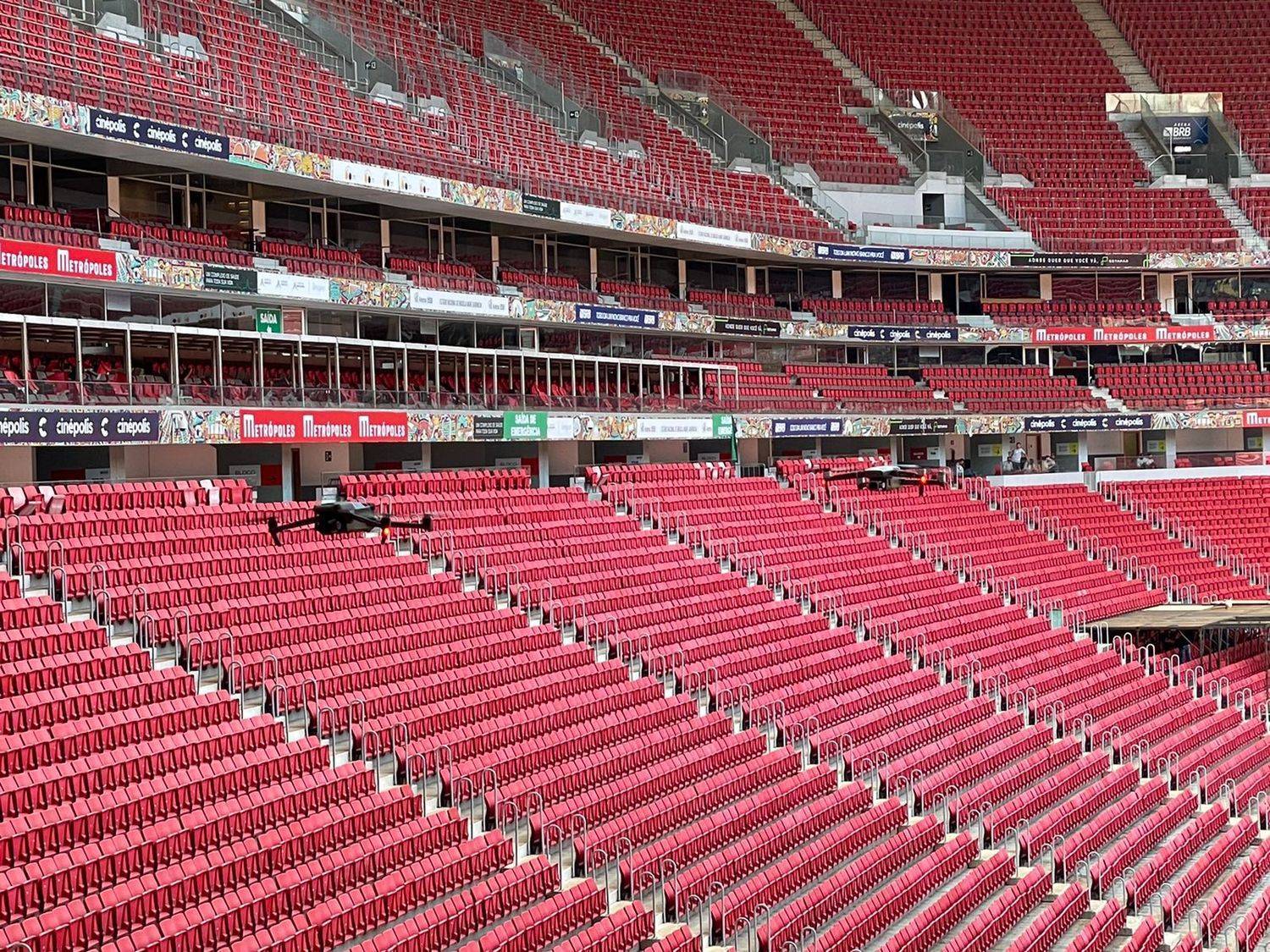 Demonstração de drones ocorreu na manhã desta quarta-feira (28); Polícia Federal usa equipamentos para fiscalização de possíveis infrações eleitorais 