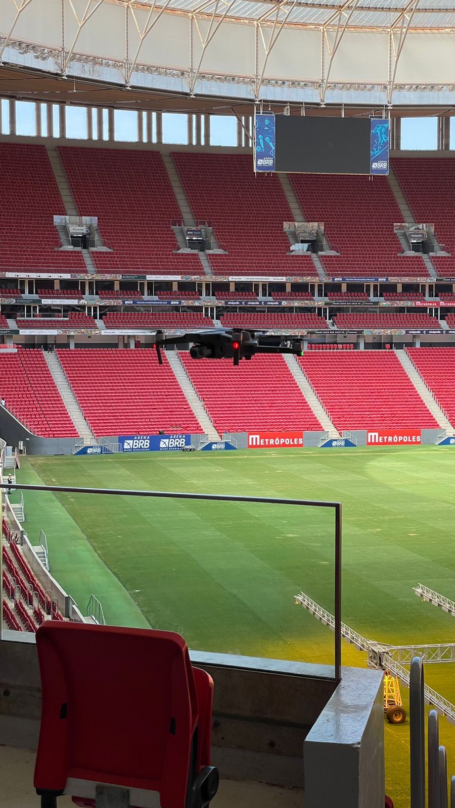 Demonstração de drones ocorreu na manhã desta quarta-feira (28); Polícia Federal usa equipamentos para fiscalização de possíveis infrações eleitorais 