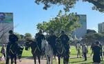 Policiais da cavalaria da PMDF no desfile de 7 de Setembro